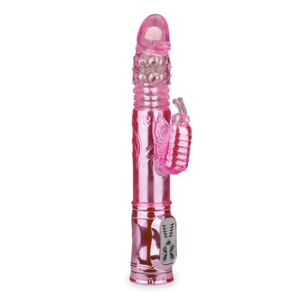 Vibromassager Rabbit - KÄRLEK & VIBAR - XXL Deluxe - Uppladdningsbar USB - Rosé