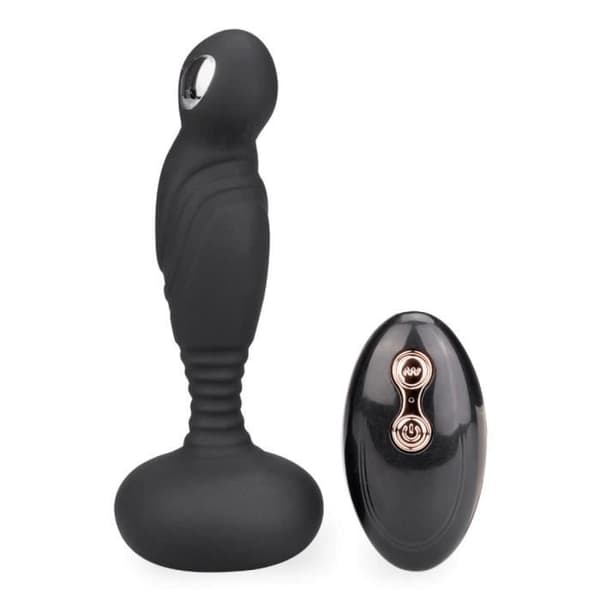 Vibrator för män anal dildo Prostatastimulator vibration och elektrostimulering Venezia Black