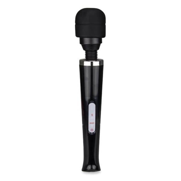 Kraftfull USB fantasy wand vibrator - LOVE AND VIBES Collection Black