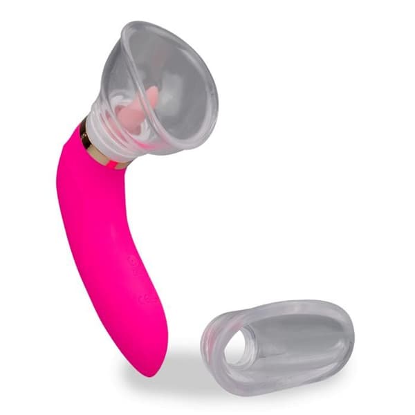 Vulvapump med tunga och 2 tips - LOVE AND VIBES Rose Collection
