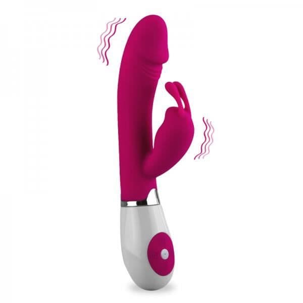 Vibro Gode Rabbit - KÄRLEK &amp; VIBRATIONER - Grand - Silikon - Röststyrning - 30 Vibrationslägen