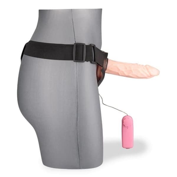 Non Flesh Vibrating Hollow Harness Dildo