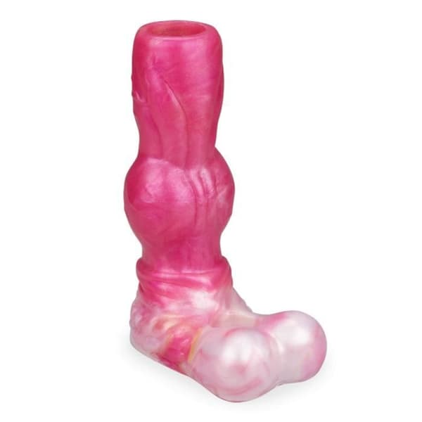 Öppen hund penis slida 14,5cm - Manliga onanister