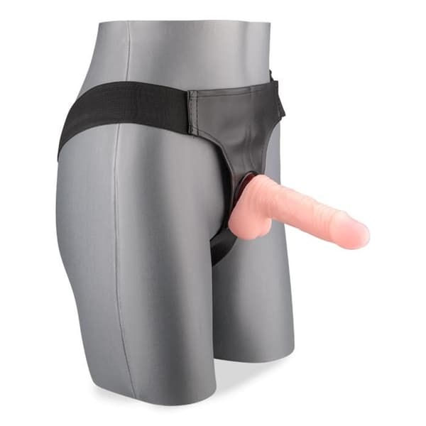 Realistisk anal strap-on dildo - LOVE &amp; VIBES - liten silikondildo - Vac-U låssystem