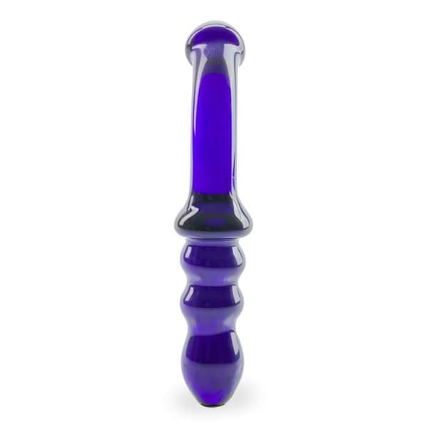 Blueberry Glass Dildo - LOVE AND VIBES Collection