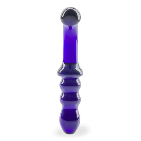 Blueberry Glass Dildo - LOVE AND VIBES Collection