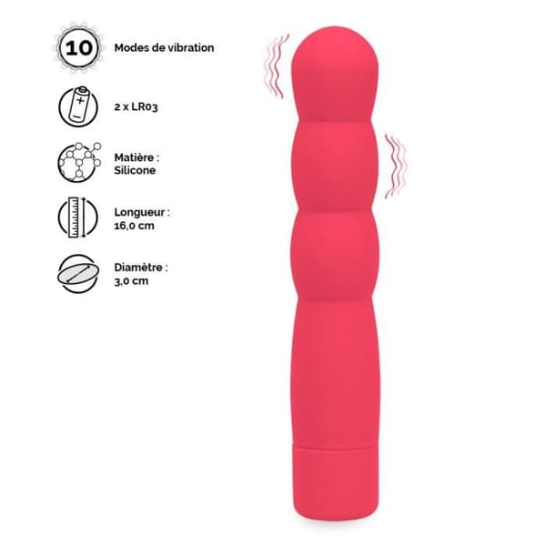 Loopy 10-läges vibrator - Orgasmic Rose Collection