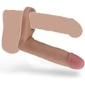 Miniatyrbild 1 av 3: Dildo för dubbel penetration Tjock Realistisk icke-kött