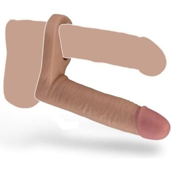 Dildo för dubbel penetration Tjock Realistisk icke-kött