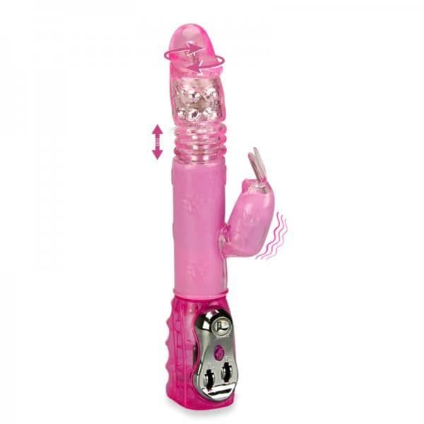 Rabbit Vibrator kommer &amp; kommer Butterfly XL Rosa