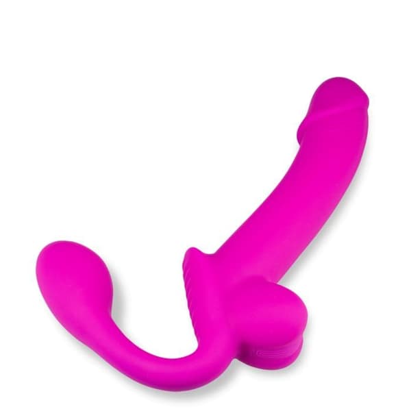 Nattlång silikonejakulator strap-on