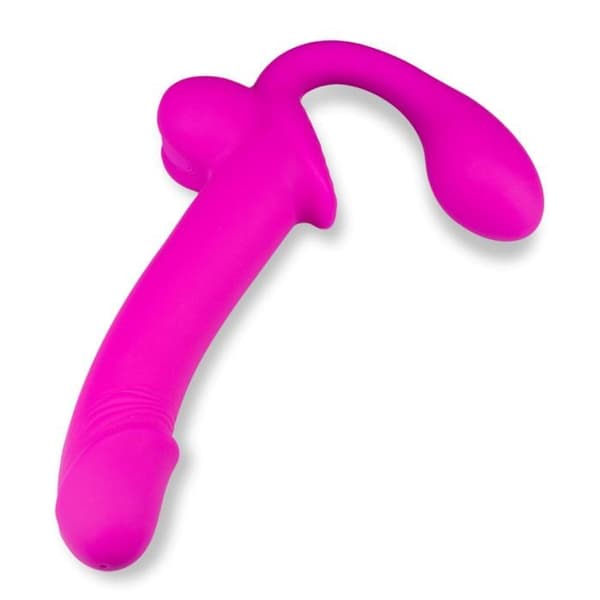 Nattlång silikonejakulator strap-on