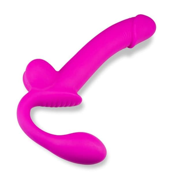Nattlång silikonejakulator strap-on