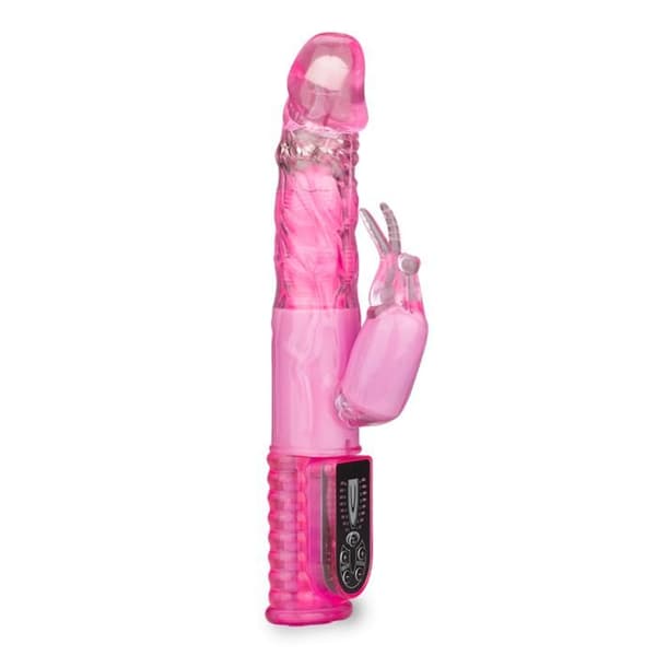 Vibromassager - KÄRLEK &amp; VIBRATIONER - Vibro Kanin Körtel - Diamängd XL - 8 Vibrerande Funktioner - Lila