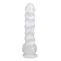 Miniatyrbild 4 av 4: Lång Peter sugkoppsdildo - för män och kvinnor - vaginal och anal L Vit