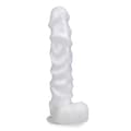 Miniatyrbild 1 av 4: Lång Peter sugkoppsdildo - för män och kvinnor - vaginal och anal L Vit