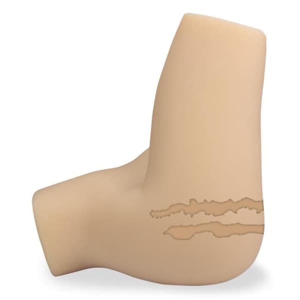 Masturbator för bakdel Callie - TPE - Ribbad vagina - Knölig anus - Vit - 3,8 kg
