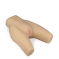 Miniatyrbild 1 av 4: Masturbator för bakdel Callie - TPE - Ribbad vagina - Knölig anus - Vit - 3,8 kg