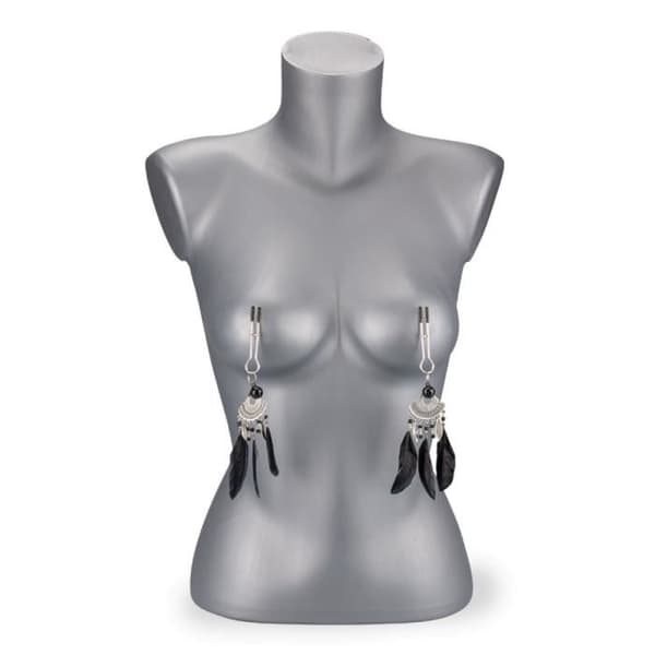Cabaret Nipple Clamps - Svart - Vuxen - Nej - Nej