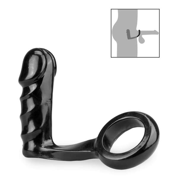 James analplugg med cockring - LOVE AND VIBES Collection Black