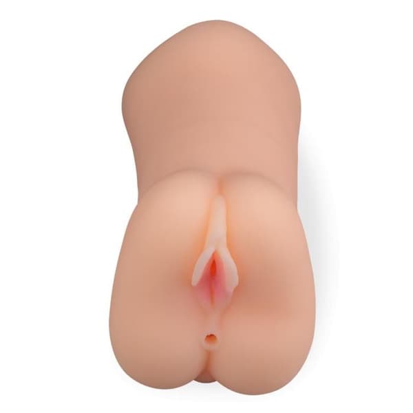 Manlig onanist med sugande mun och realistisk vagina och anus