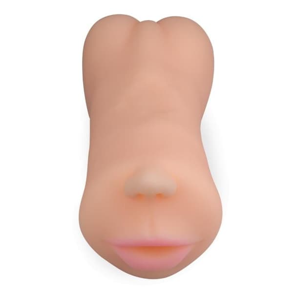 Sugande mun onani med realistisk vagina och anus