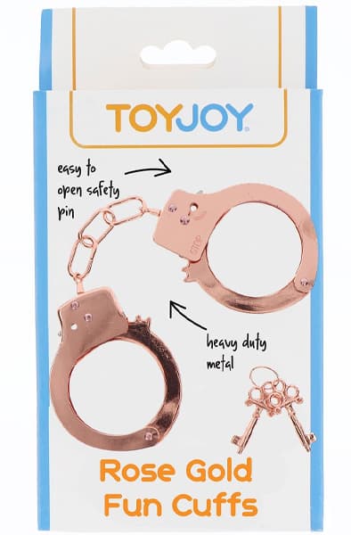 ToyJoy Metal Handcuffs Rose Gold Handbojor