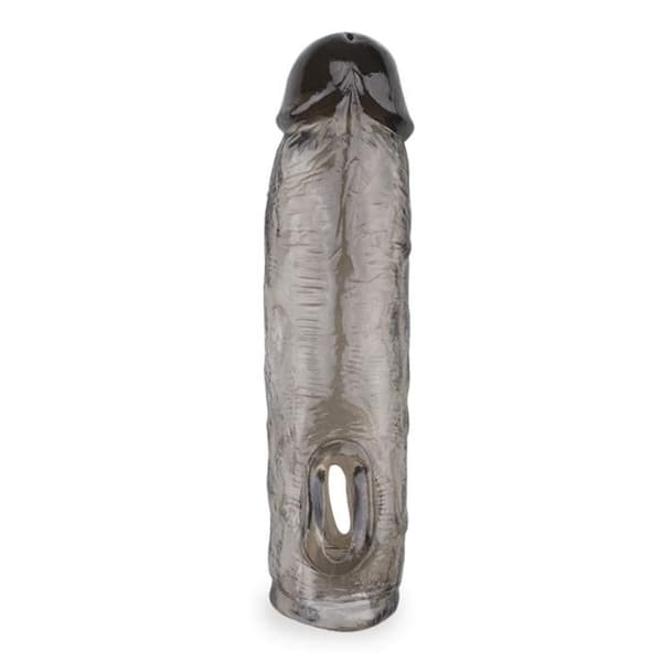 Svart Ribbad Penisfodral - KÄRLEK & VIBBAR - 2cm Förlängning - Vuxen