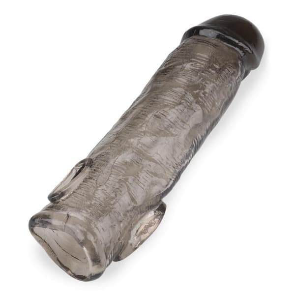 Svart Ribbad Penisfodral - KÄRLEK & VIBBAR - 2cm Förlängning - Vuxen