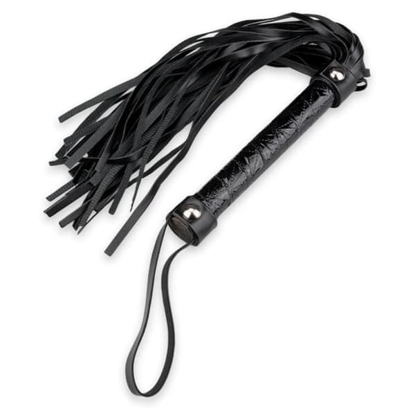 Badboypiska med remmar - Läderimitation - BDSM-spel - Vit - Vuxen