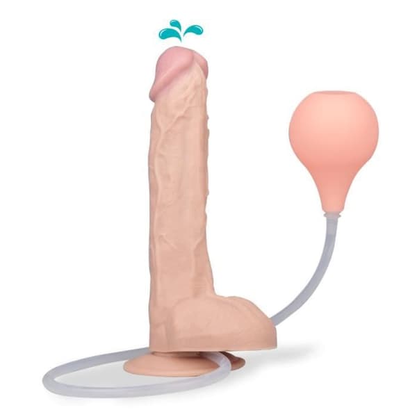 Realistisk sugkoppsdildo Marco ejakulator - LOVE AND VIBES Light Skin Collection