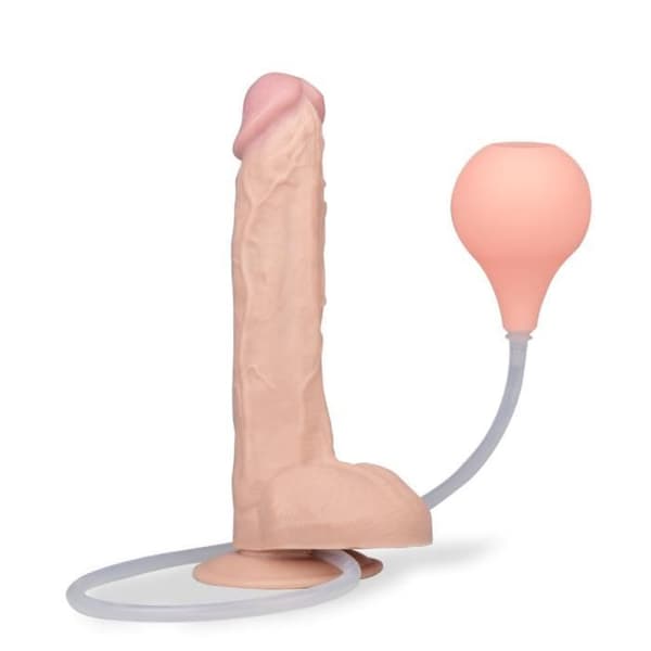 Realistisk sugkoppsdildo Marco ejakulator - LOVE AND VIBES Light Skin Collection