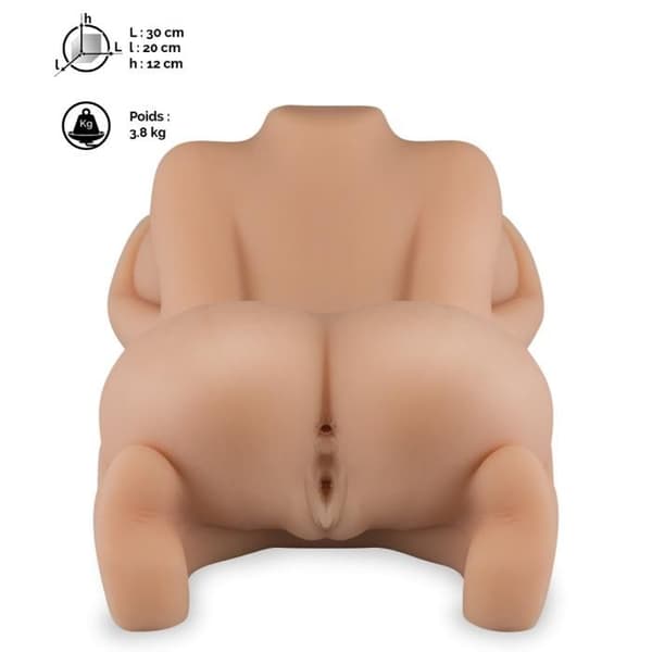 Sexdocka - KÄRLEK &amp; VIBRAR - Realistisk modell - Silikon - 3,8 KGS - Vagina och anus inkluderat