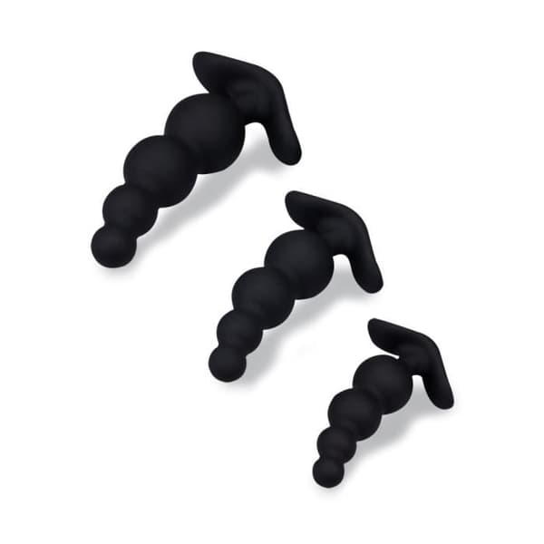 Set med 3 anala radbandspluggar Simon Black