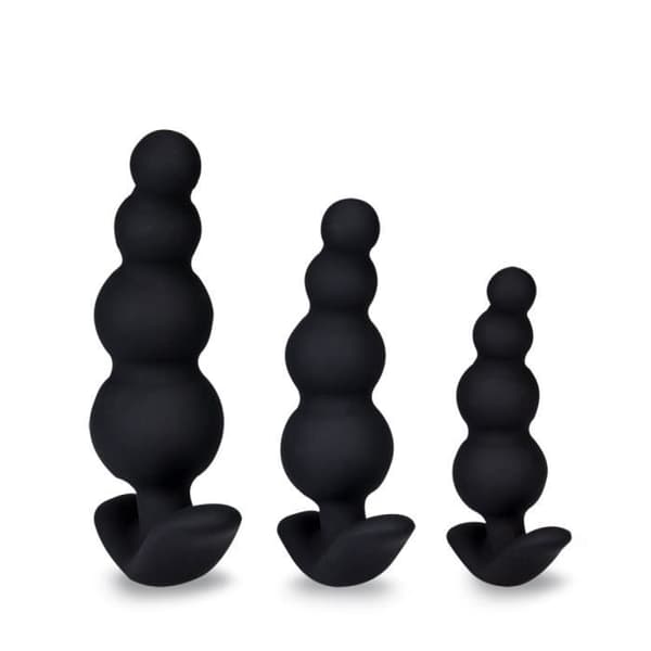 Set med 3 anala radbandspluggar Simon Black