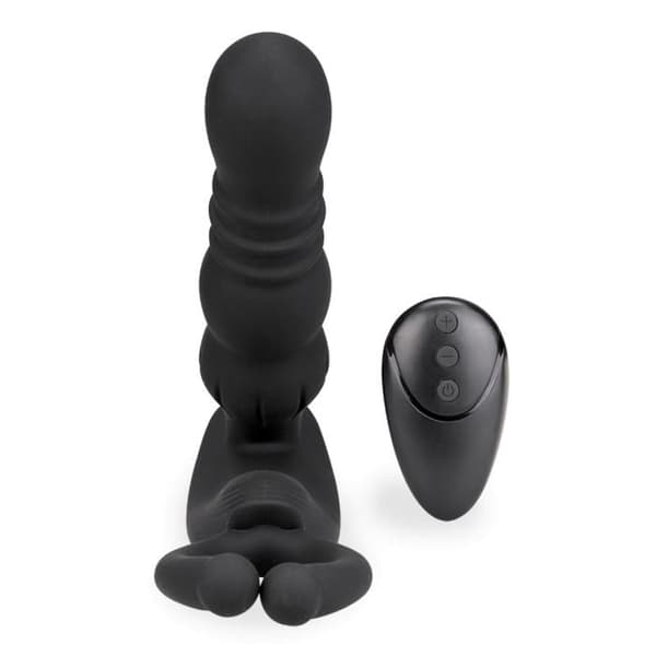 Ode Noir vibrerande och fram och tillbaka testikelmassager analplugg