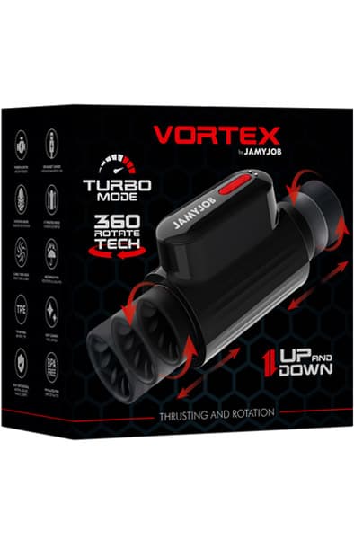 Vortex Thrusting & 360 Rotate Tech Masturbator Masturbator med motor