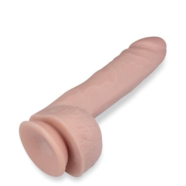 Realistisk sugpropp med testiklar 19,5cm - LOVE AND VIBES