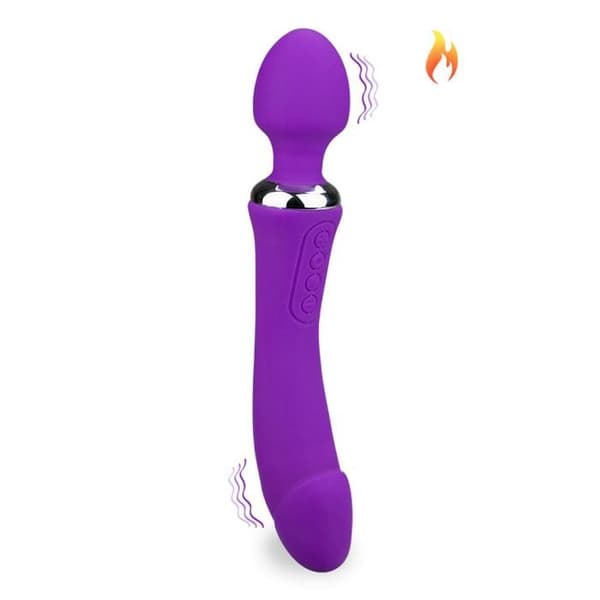 Vibromassager Wand 2-i-1 värmande Treat