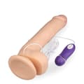 Miniatyrbild 6 av 6: Lång realistisk sugpropps vibrator 28,0cm