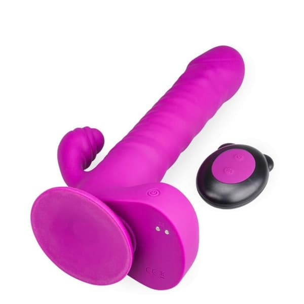 Vibro rabbit med sugkopp och fram-och-tillbaka rörelse