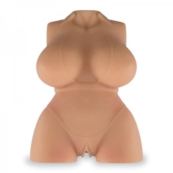 Masturbator - LOVE AND VIBES - Realistiska bystunderkläder - 2 öppningar - TPR - Beige