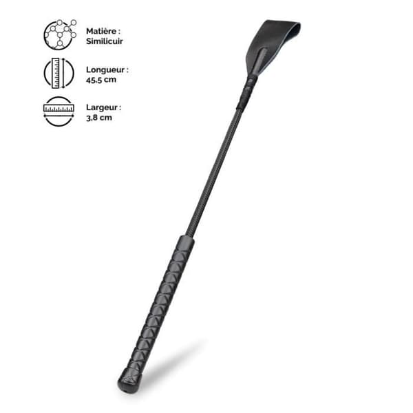 BDSM piska - Tinkly - Längd 45,5 cm - Handtag 15,5 cm - Bredd på fliken 3,8 cm