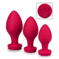 Miniatyrbild 2 av 4: Set med 3 Forever silikonpluggar - LOVE AND VIBES Red Collection
