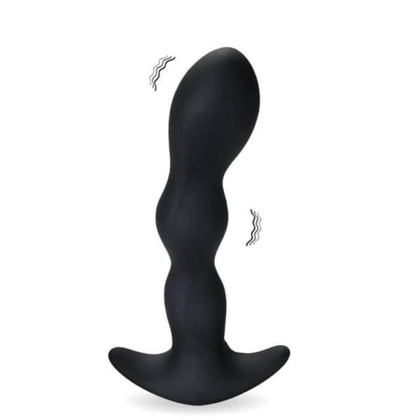 Anal prostata sexleksak - 12 lägen USB anal plugg - Svart - Vuxen - Anus - 13cm x 3,5cm