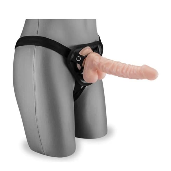 Harness Dildo - LOVE AND VIBES - Lång modell - 21cm - Sugkopp - Justerbar