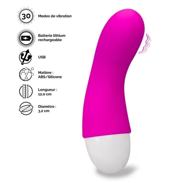 Mini vibroklitorer 30 funktioner USB