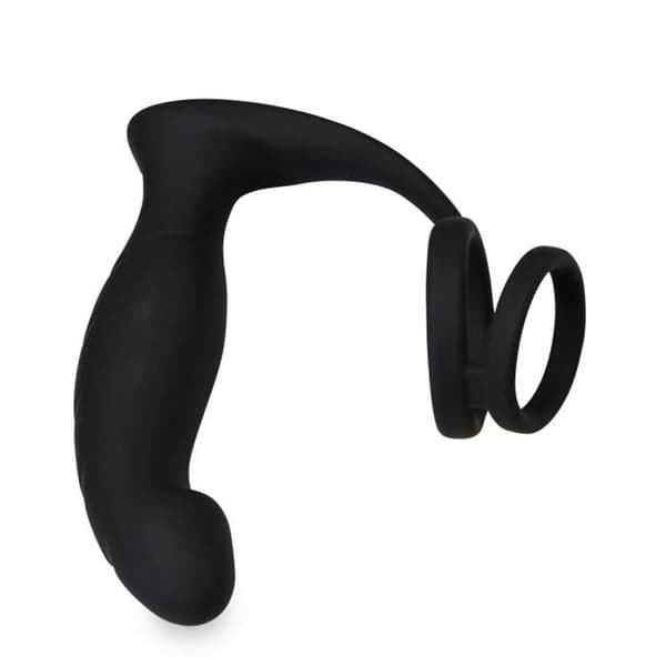 Vandrande vibrerande prostatastimulator och dubbel cockring