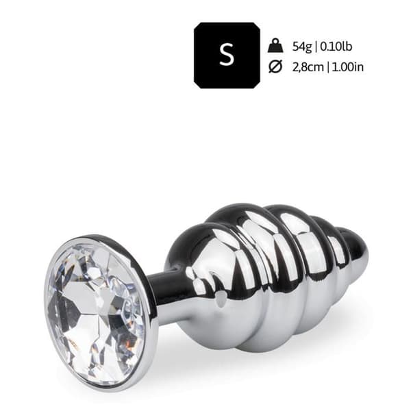 Small-Diamond Twisted Rosebud Anal Jewel