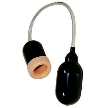 Sexleksak för män - BLOW JOB SENSATION - Med sug - Svart - Stimulerar ollonet - Exceptionell mjukhet